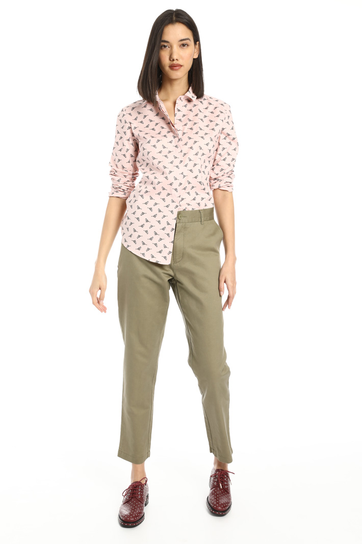 Pantaloni in lino e cotone Fashion Market Pantaloni in lino e cotone Fashion Market