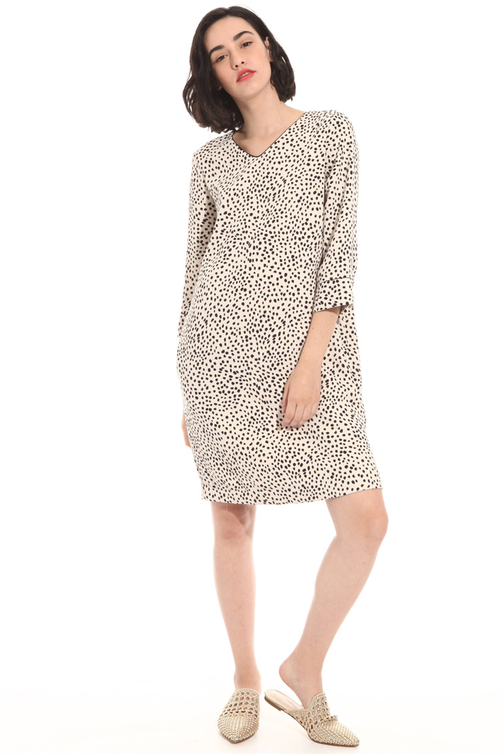 Abito corto in cady Fashion Market Abito corto in cady Fashion Market