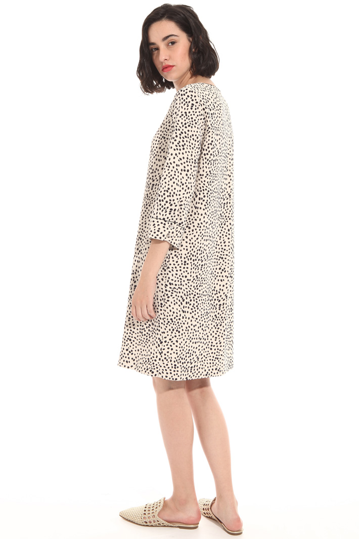 Abito corto in cady Fashion Market Abito corto in cady Fashion Market