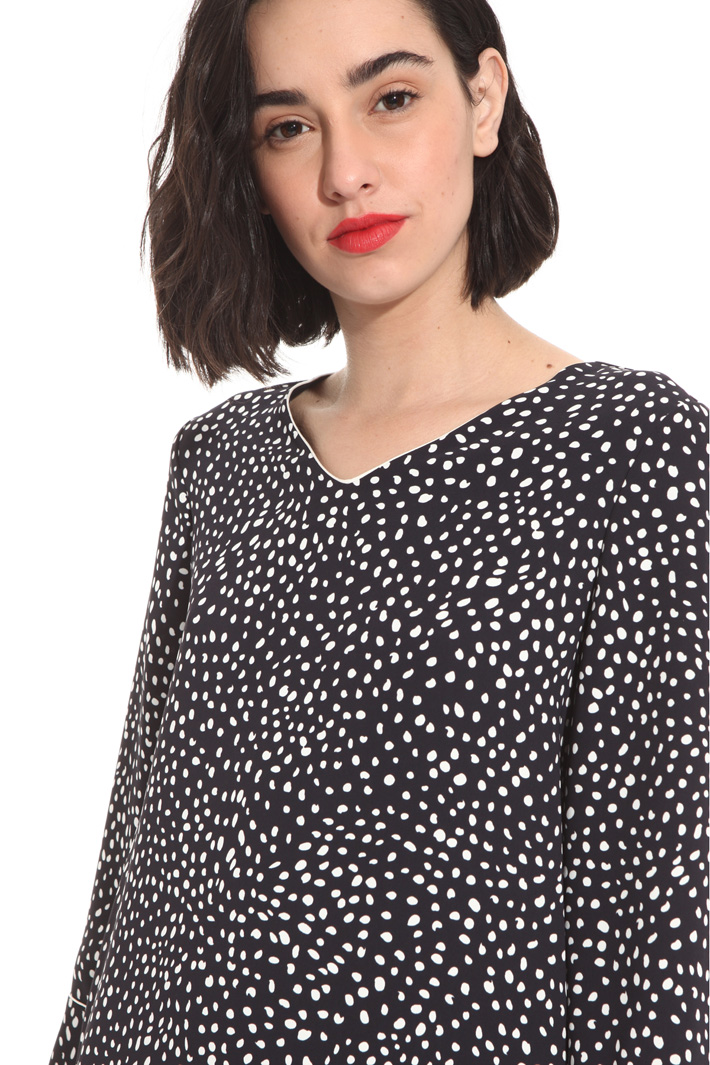 Abito corto in cady Fashion Market Abito corto in cady Fashion Market