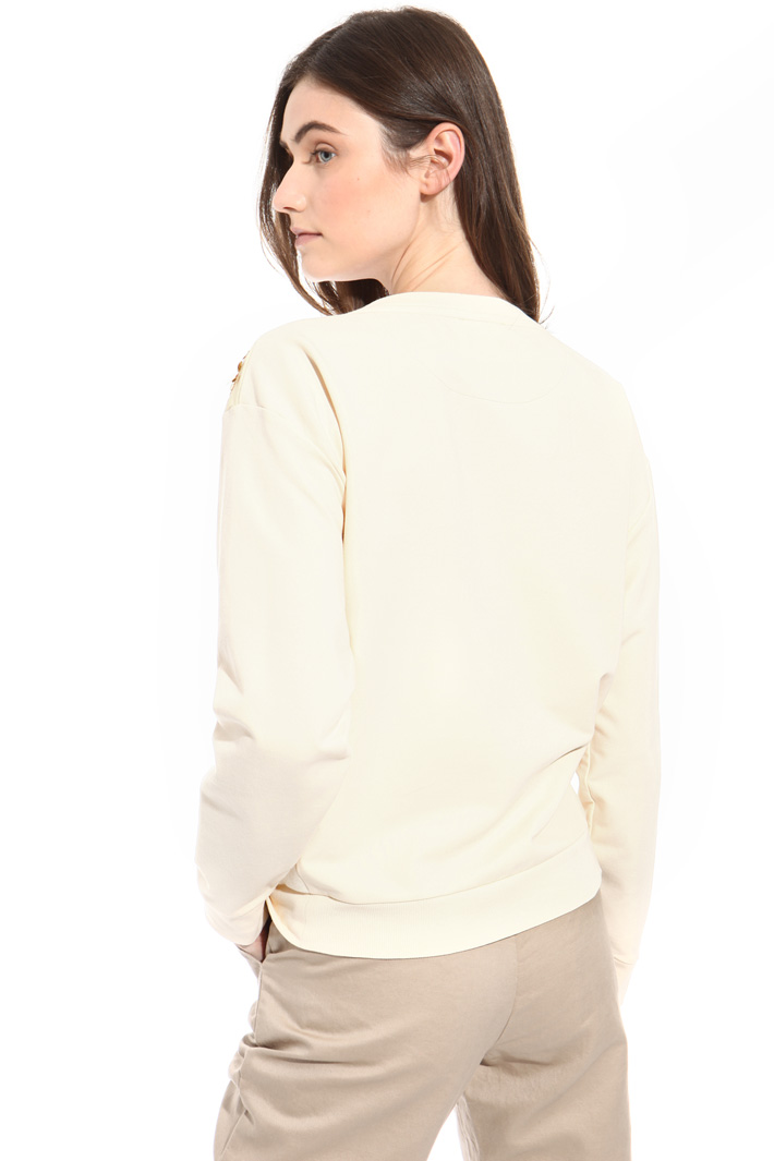 Felpa in jersey con paillettes Fashion Market Felpa in jersey con paillettes Fashion Market