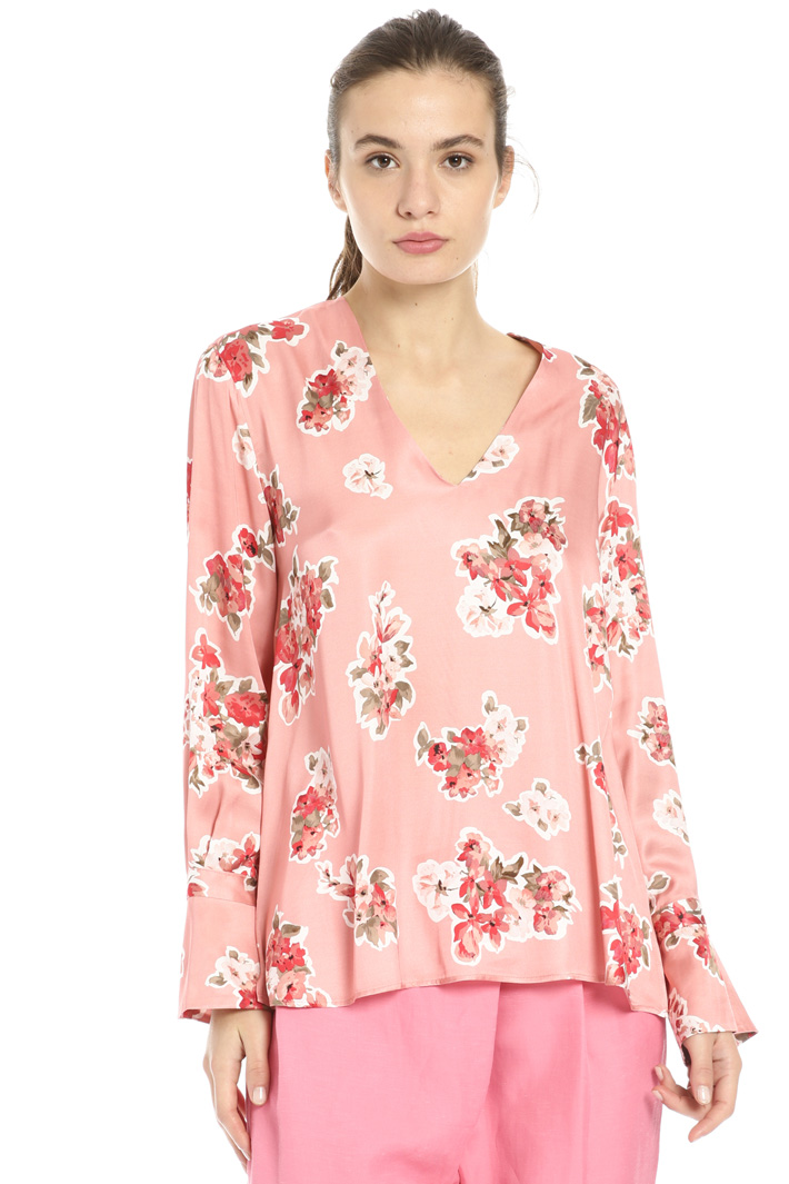 Blusa in viscosa stampata Fashion Market Blusa in viscosa stampata Fashion Market