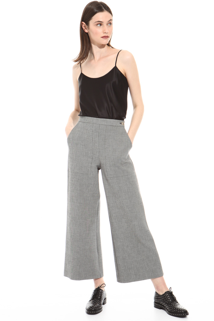 Pantaloni cropped a palazzo Fashion Market Pantaloni cropped a palazzo Fashion Market