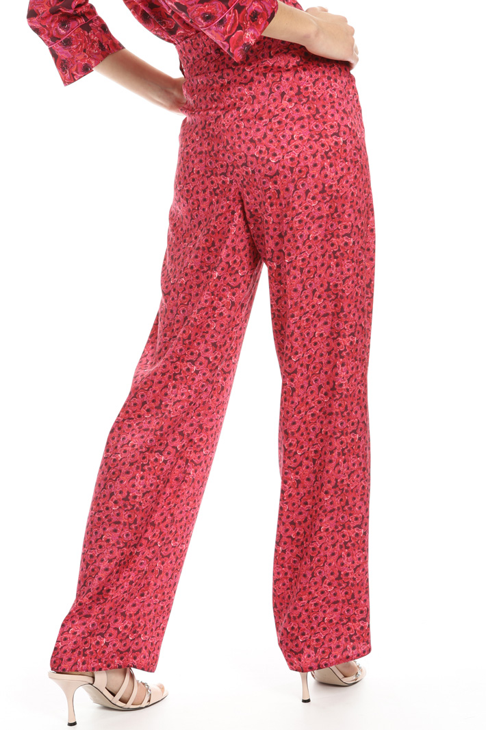 Pantaloni in twill stampato Fashion Market Pantaloni in twill stampato Fashion Market
