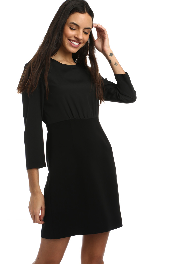 Abito corto in cady Fashion Market Abito corto in cady Fashion Market