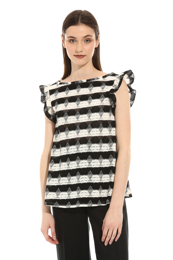T-shirt in jersey traforato Fashion Market T-shirt in jersey traforato Fashion Market