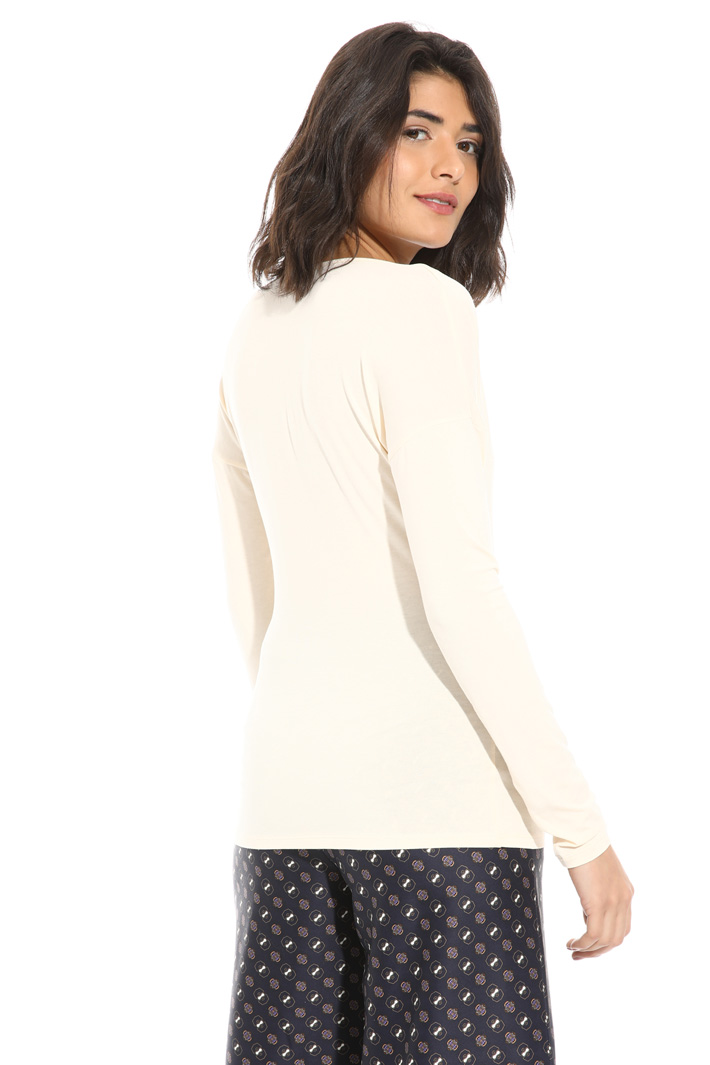 T-shirt in jersey con incrocio Fashion Market T-shirt in jersey con incrocio Fashion Market