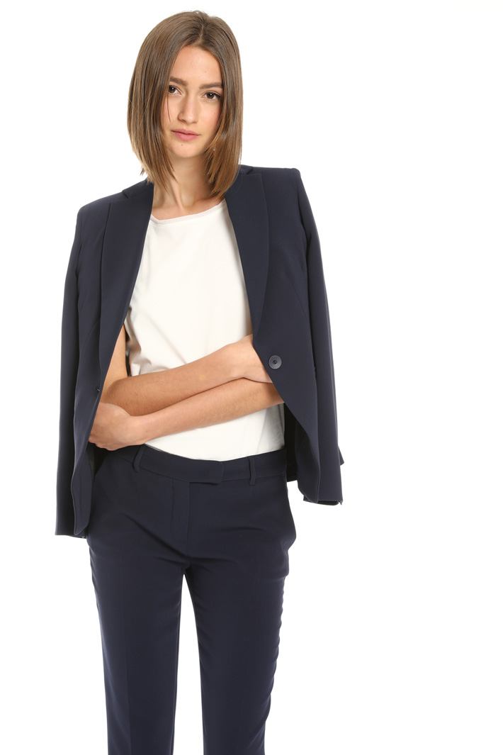 Blazer in crepe Fashion Market Blazer in crepe Fashion Market