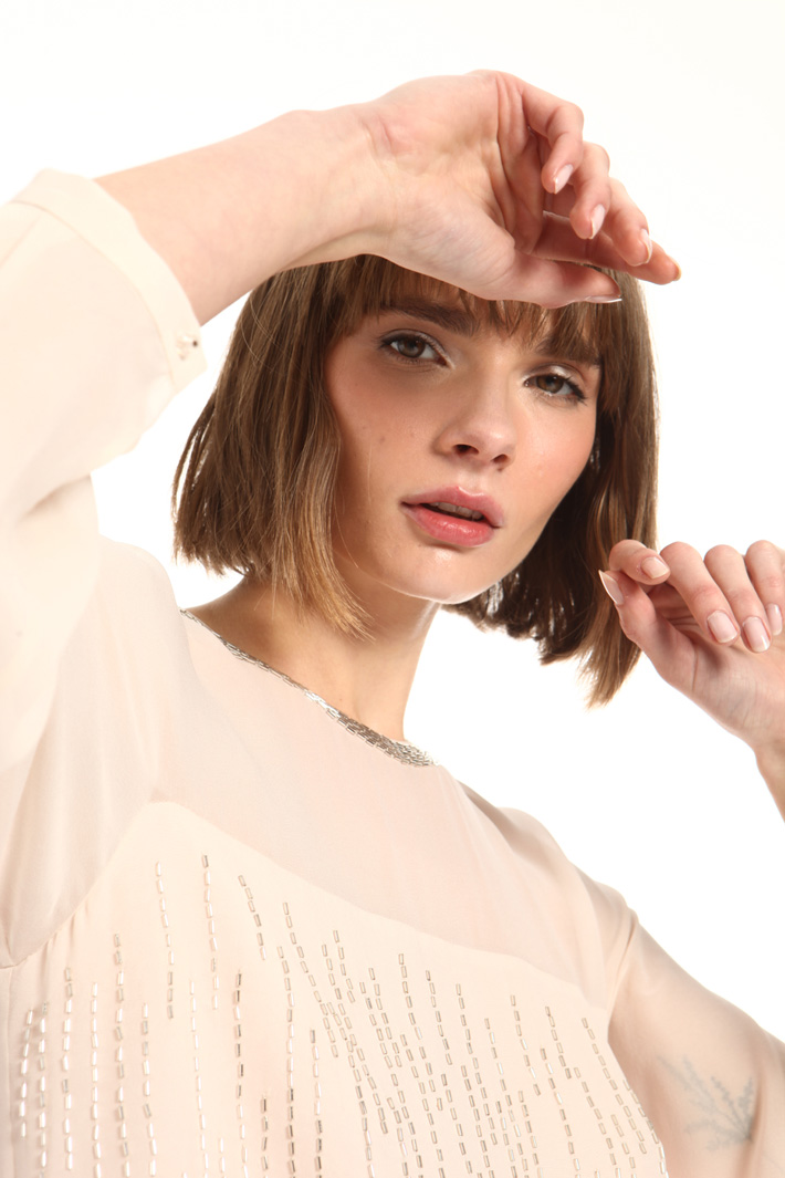 Blusa in georgette di seta Fashion Market Blusa in georgette di seta Fashion Market