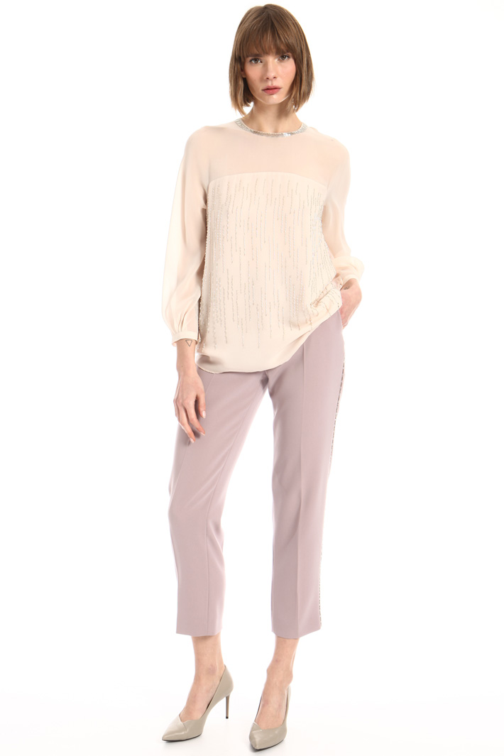 Blusa in georgette di seta Fashion Market Blusa in georgette di seta Fashion Market