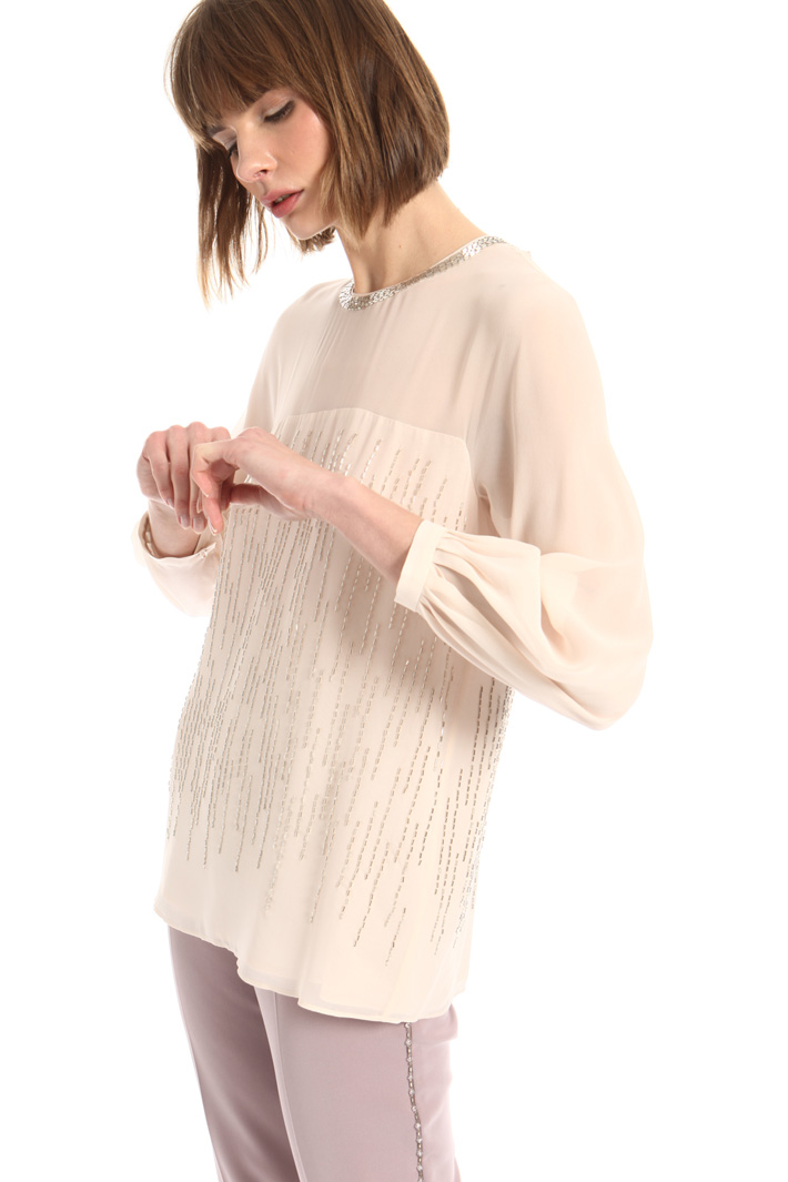 Blusa in georgette di seta Fashion Market Blusa in georgette di seta Fashion Market