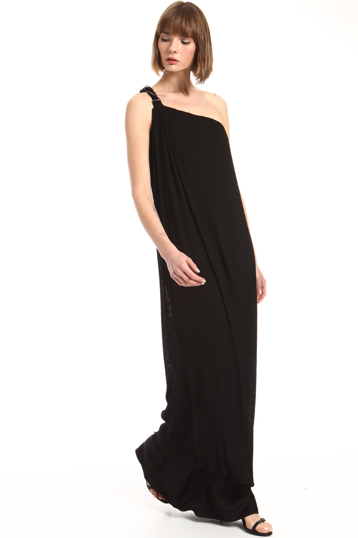 Abito in georgette e satin Fashion Market Abito in georgette e satin Fashion Market