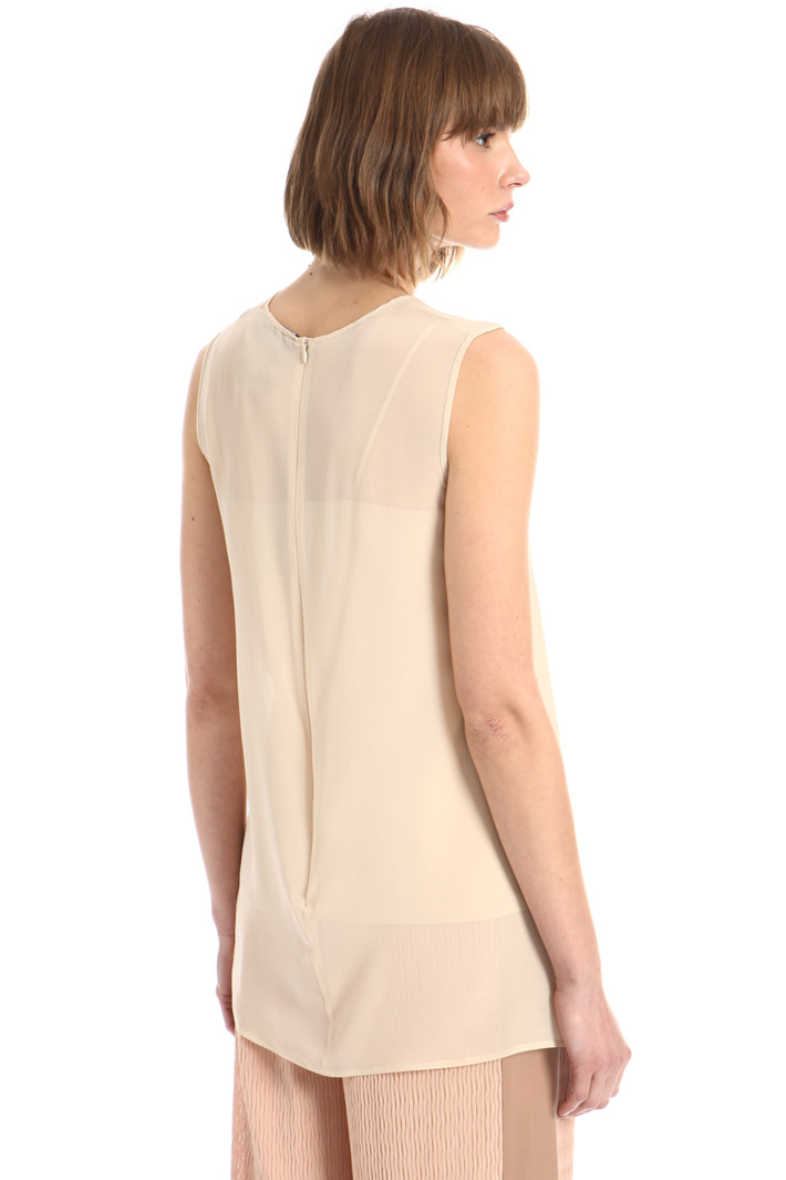 Top in georgette di seta Fashion Market Top in georgette di seta Fashion Market