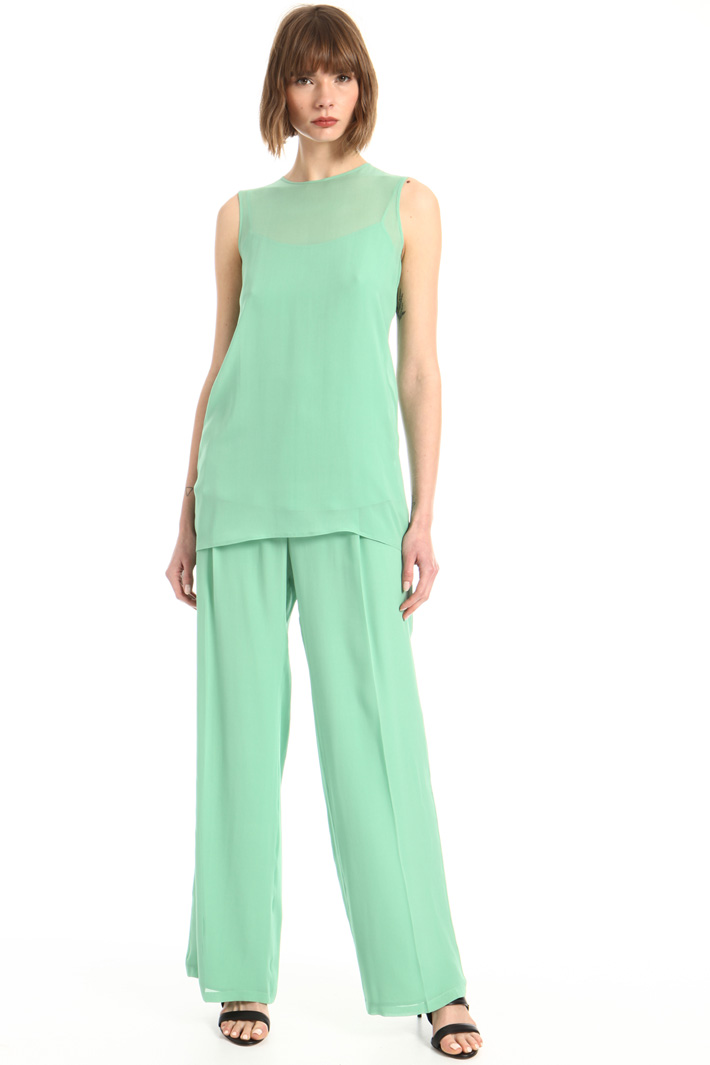 Top in georgette di seta Fashion Market Top in georgette di seta Fashion Market