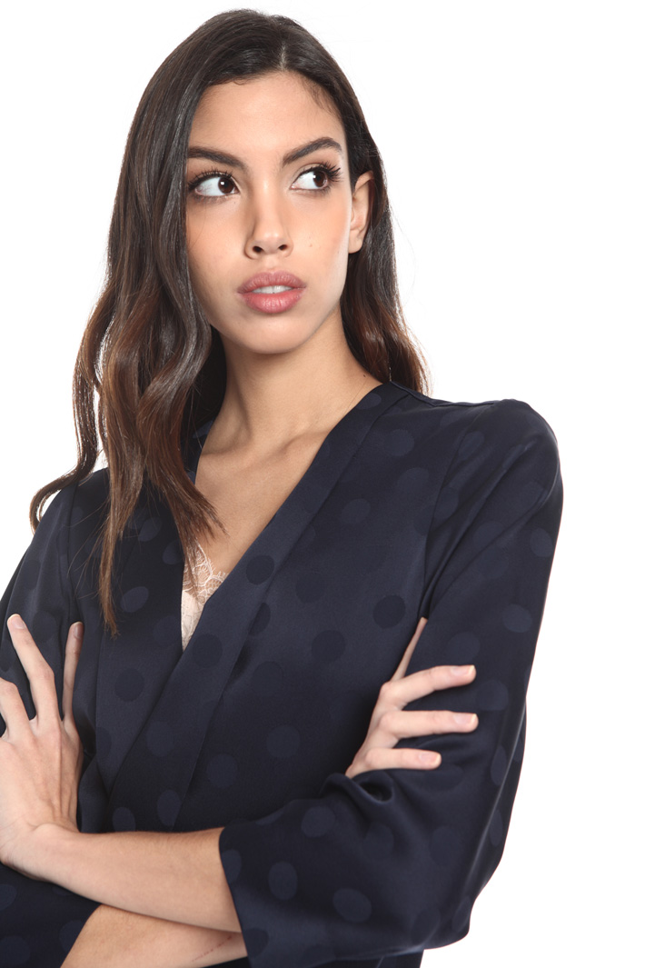 Blazer in cady jacquard a pois Fashion Market Blazer in cady jacquard a pois Fashion Market