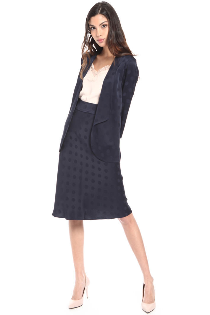Blazer in cady jacquard a pois Fashion Market Blazer in cady jacquard a pois Fashion Market