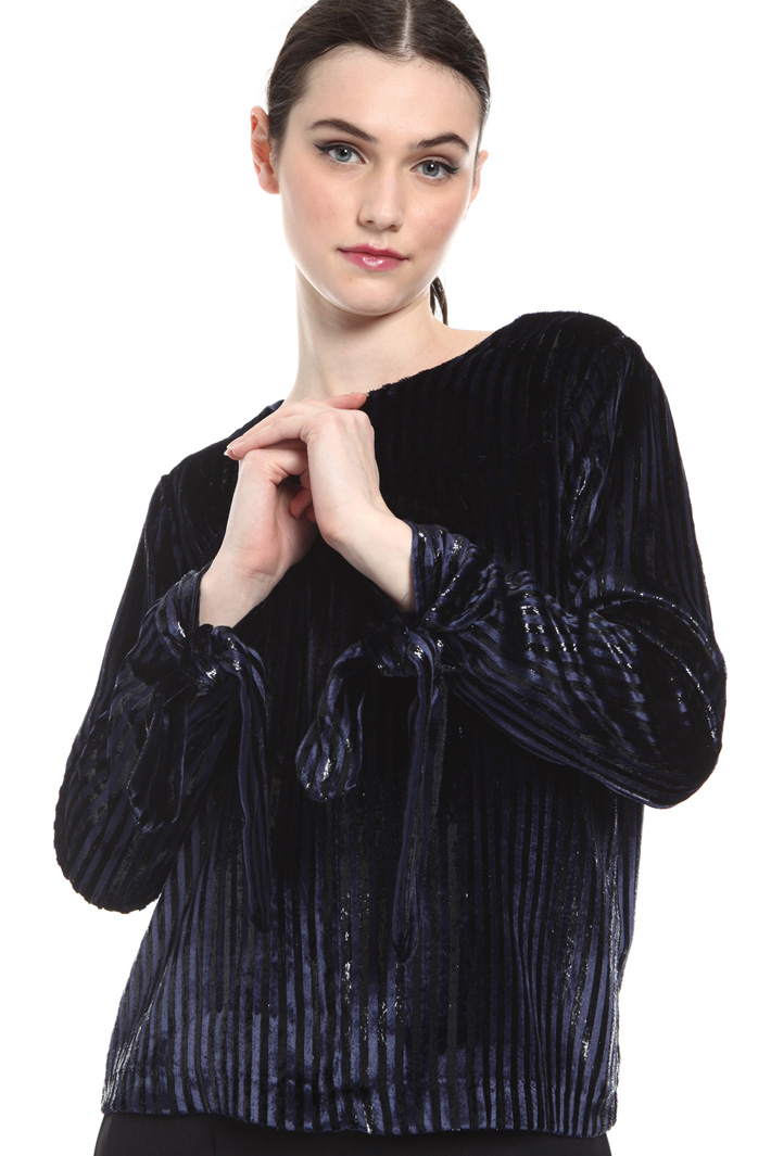 Blusa in velluto e seta Fashion Market Blusa in velluto e seta Fashion Market