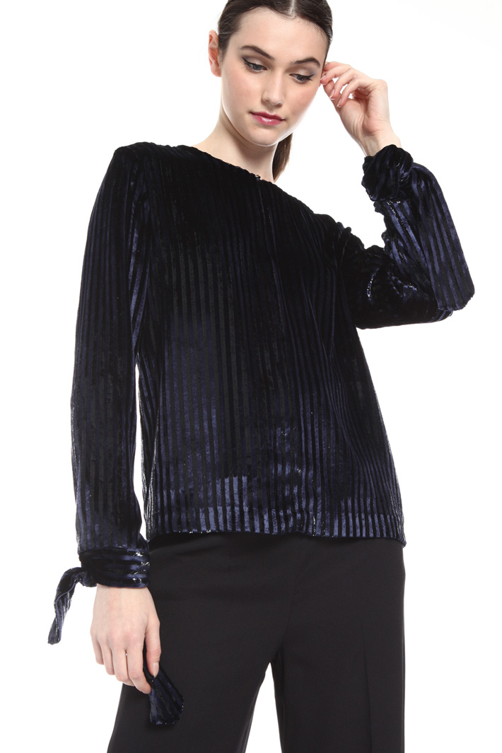 Blusa in velluto e seta Fashion Market Blusa in velluto e seta Fashion Market
