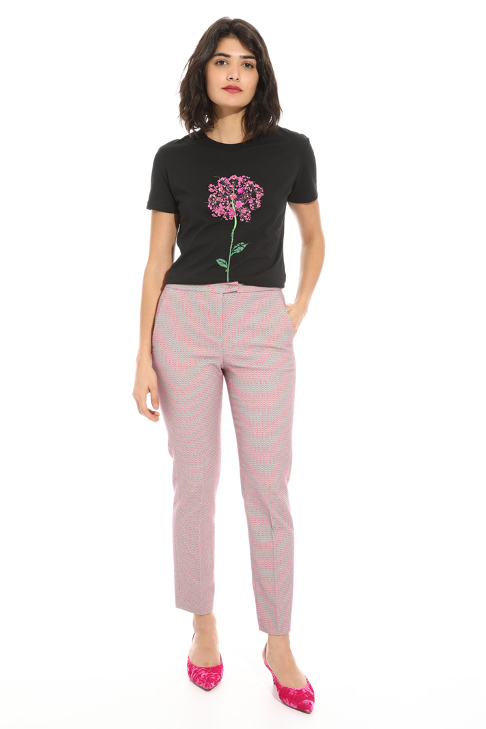 Pantaloni in cotone jacquard Fashion Market Pantaloni in cotone jacquard Fashion Market