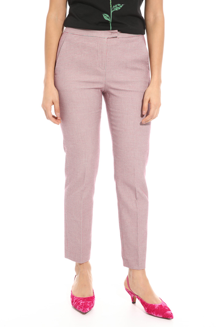 Pantaloni in cotone jacquard Fashion Market Pantaloni in cotone jacquard Fashion Market