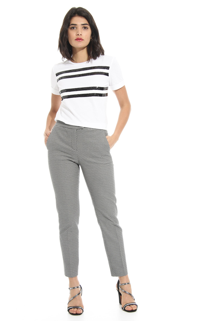 Pantaloni in cotone jacquard Fashion Market Pantaloni in cotone jacquard Fashion Market