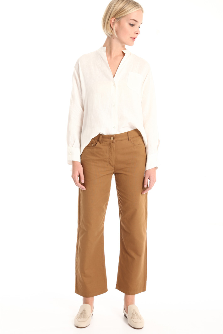 Pantaloni in cotone e lino Fashion Market Pantaloni in cotone e lino Fashion Market