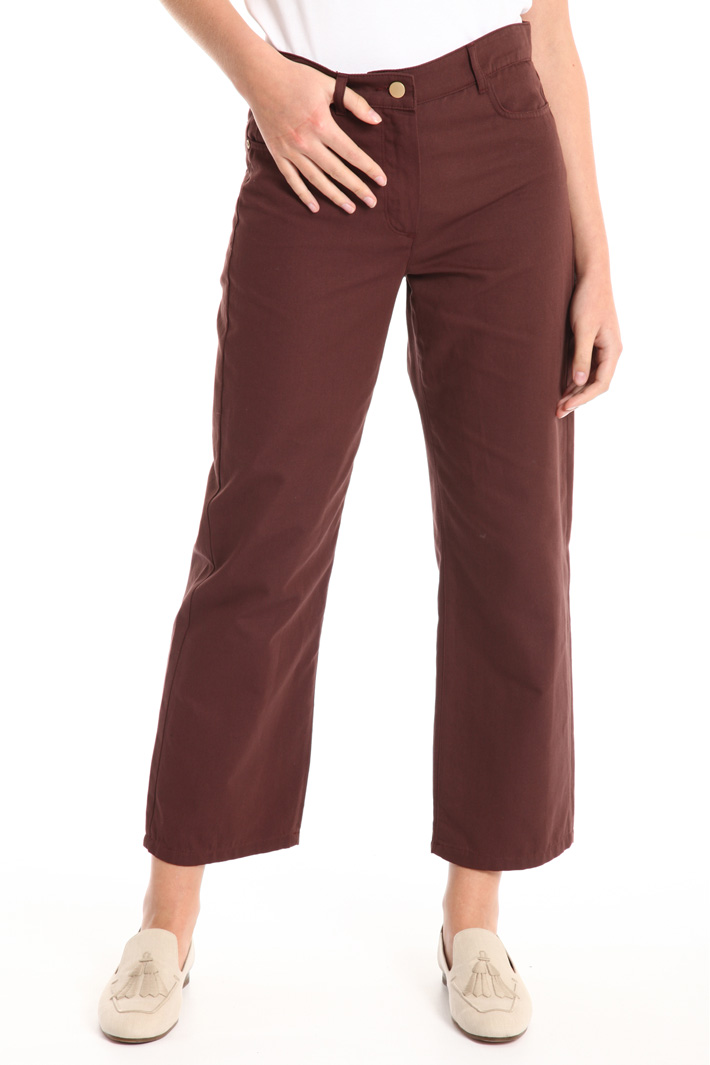 Pantaloni in cotone e lino Fashion Market Pantaloni in cotone e lino Fashion Market