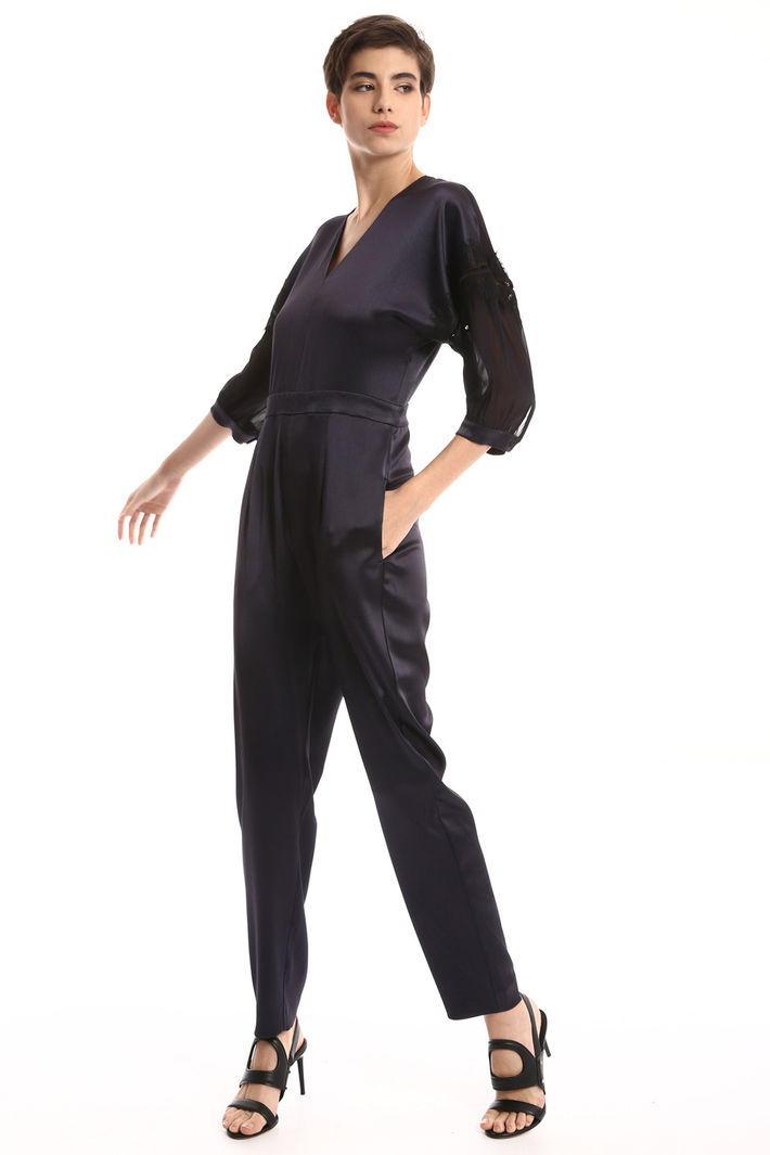 Tuta in raso e georgette Fashion Market Tuta in raso e georgette Fashion Market