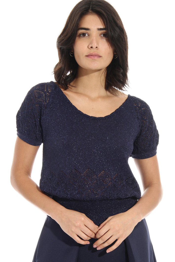Maglia in lurex traforato Fashion Market Maglia in lurex traforato Fashion Market