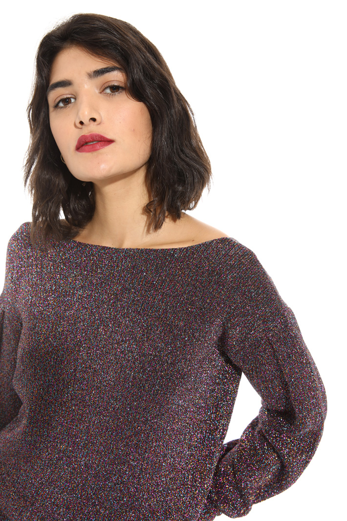Maglia in lurex effetto lamé Fashion Market Maglia in lurex effetto lamé Fashion Market