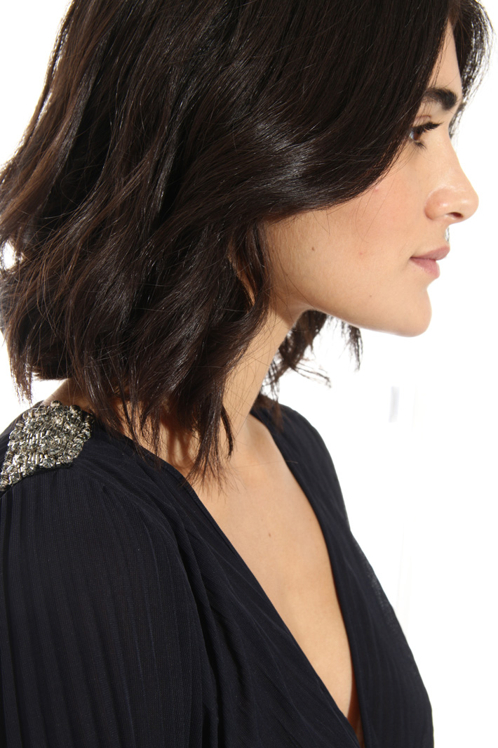 Abito midi in jersey plissè Fashion Market Abito midi in jersey plissè Fashion Market