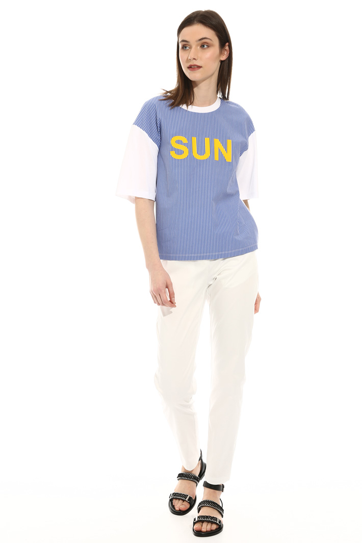 T-shirt in cotone con lacci Fashion Market T-shirt in cotone con lacci Fashion Market