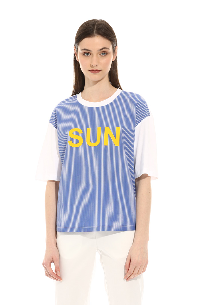 T-shirt in cotone con lacci Fashion Market T-shirt in cotone con lacci Fashion Market