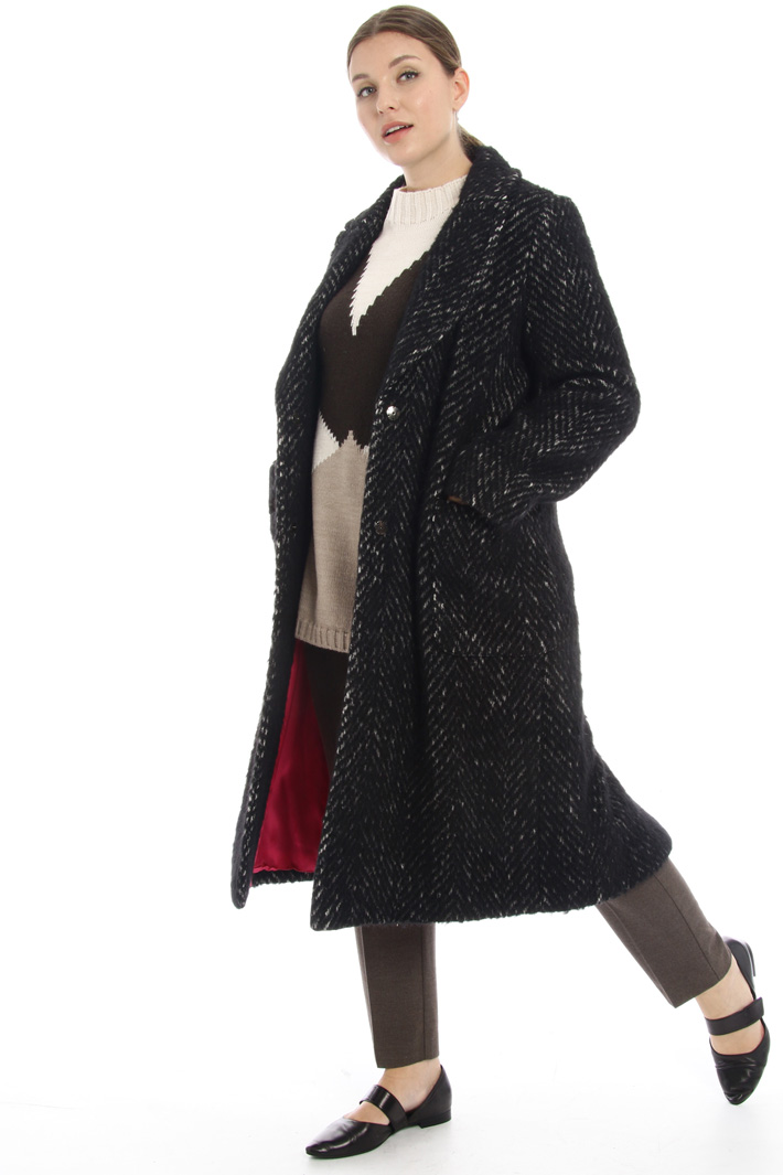Cappotto in spazzolino di lana Fashion Market Cappotto in spazzolino di lana Fashion Market