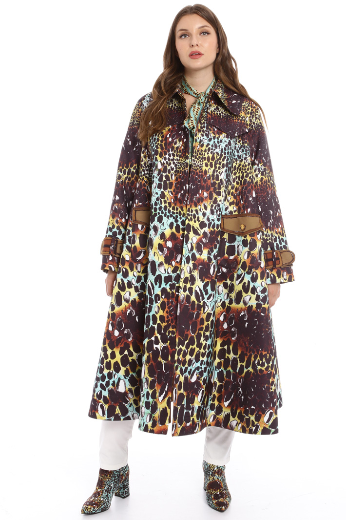 Trench ampio stampato Fashion Market Trench ampio stampato Fashion Market