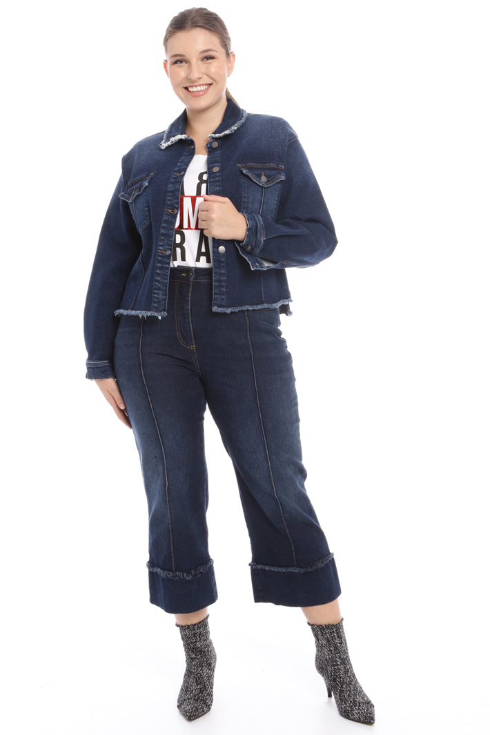 Giacca sfrangiata in denim Fashion Market Giacca sfrangiata in denim Fashion Market
