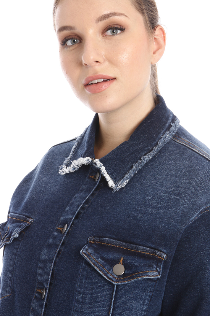 Giacca sfrangiata in denim Fashion Market Giacca sfrangiata in denim Fashion Market