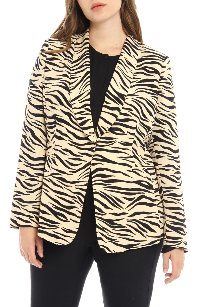 Blazer in cady stampato Fashion Market Blazer in cady stampato Fashion Market