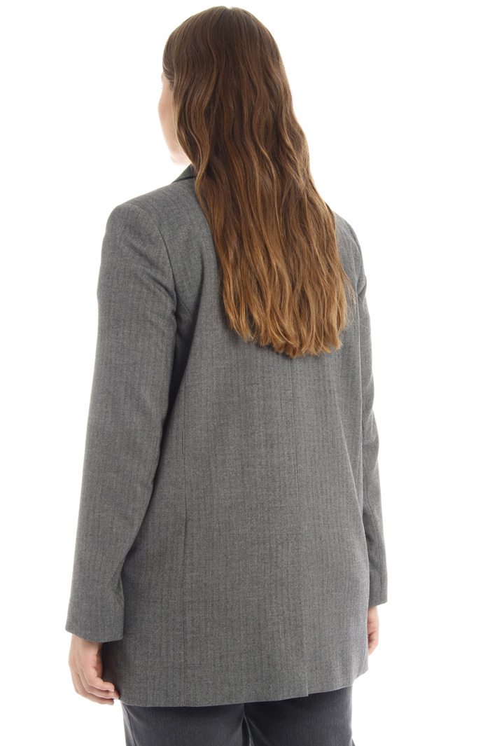 Blazer monopetto in flanella Fashion Market Blazer monopetto in flanella Fashion Market