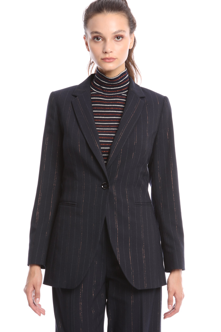 Blazer con fibra metallizzata Fashion Market Blazer con fibra metallizzata Fashion Market