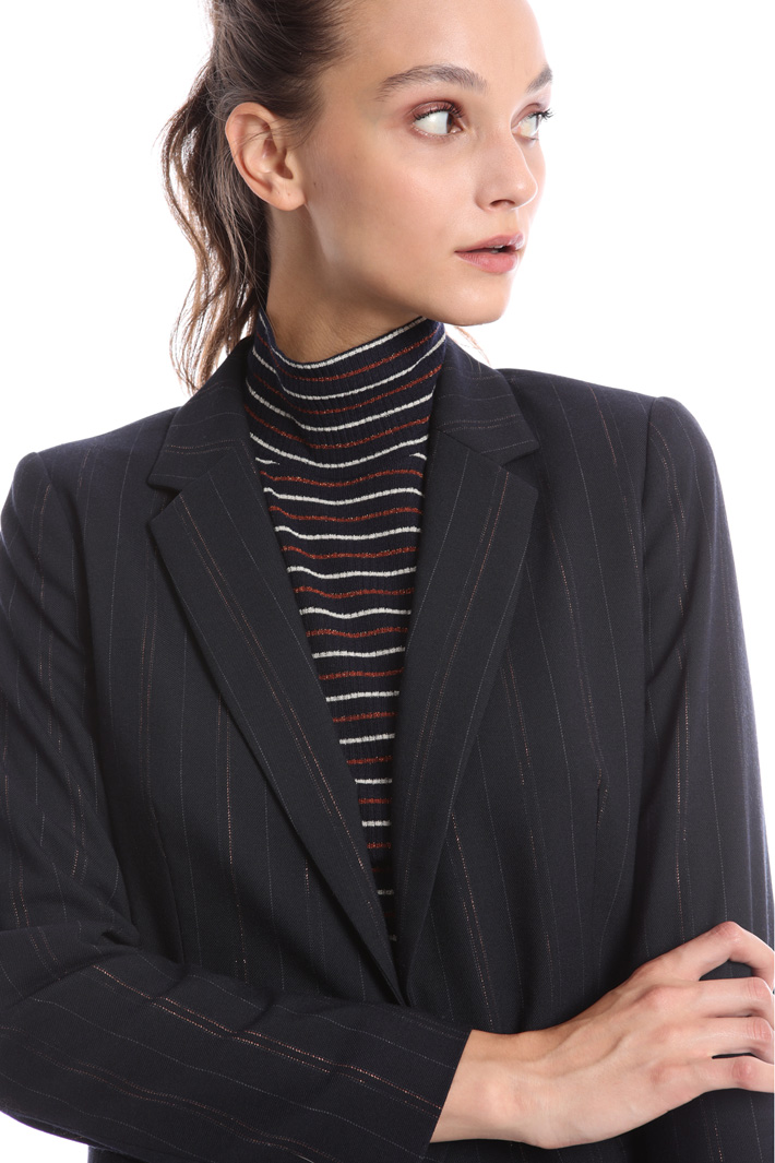 Blazer con fibra metallizzata Fashion Market Blazer con fibra metallizzata Fashion Market