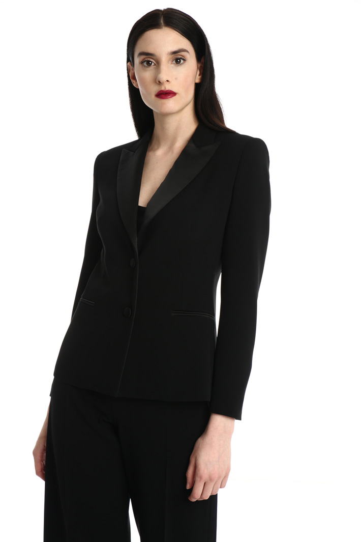 Blazer in cady e raso di seta Fashion Market Blazer in cady e raso di seta Fashion Market