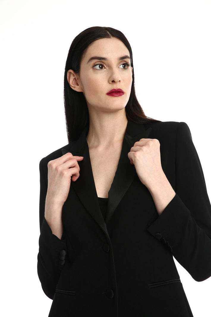 Blazer in cady e raso di seta Fashion Market Blazer in cady e raso di seta Fashion Market