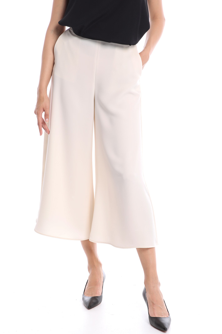 Pantaloni cropped in satin Fashion Market Pantaloni cropped in satin Fashion Market