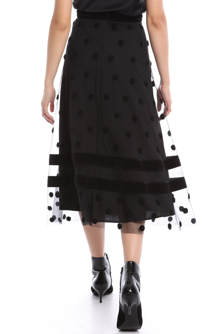 Gonna midi in tulle ricamato Fashion Market Gonna midi in tulle ricamato Fashion Market