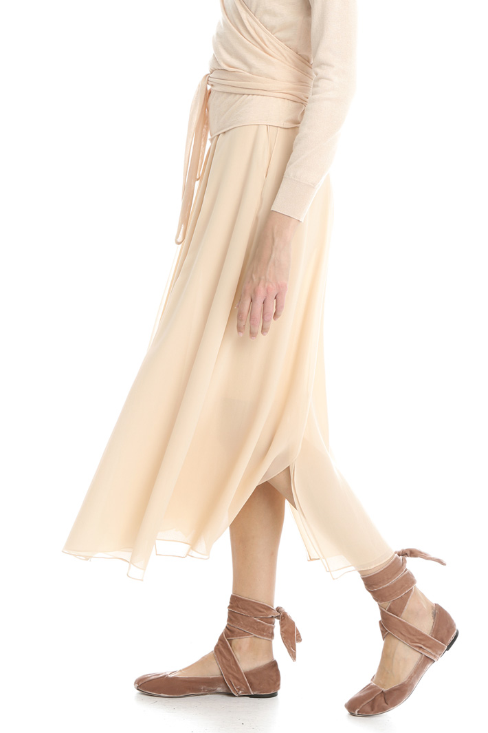 Gonna in georgette di seta Fashion Market Gonna in georgette di seta Fashion Market