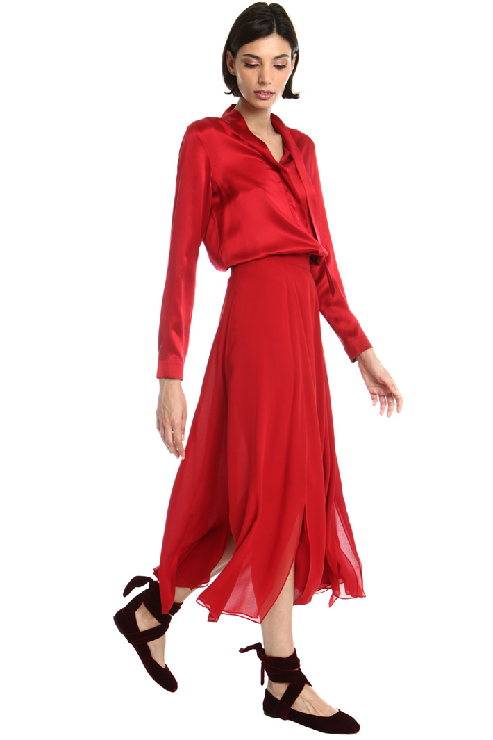 Gonna in georgette di seta Gonna in georgette di seta