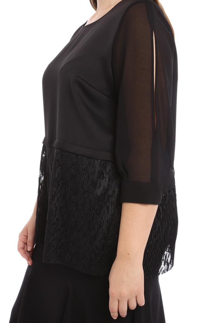 Casacca in pizzo plissé Fashion Market Casacca in pizzo plissé Fashion Market