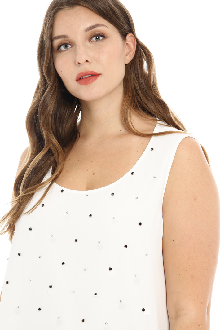 Top con paillettes e perline Fashion Market Top con paillettes e perline Fashion Market