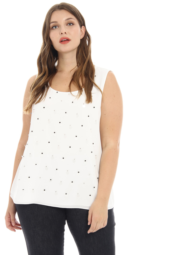 Top con paillettes e perline Fashion Market Top con paillettes e perline Fashion Market